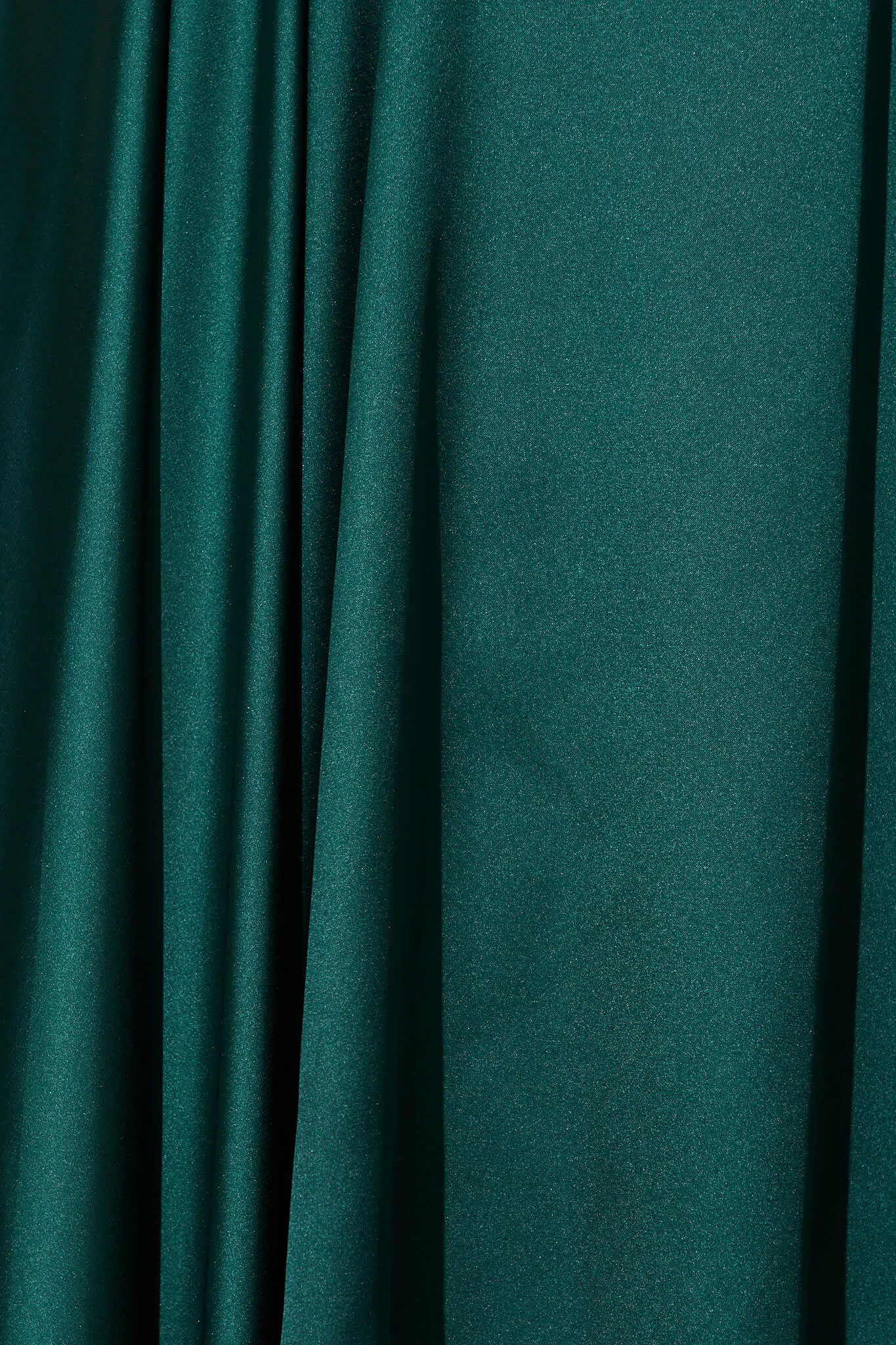 Emerald Satin Maxi Dress