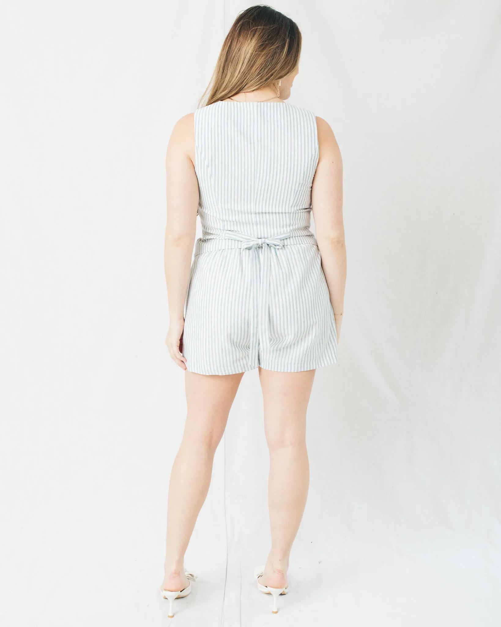 Emma Stripes Elastic Waist Boxer Shorts