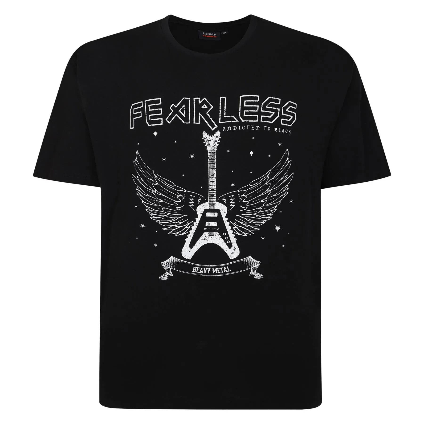 Espionage Short Sleeve T-Shirt For Men with Fearless 3 Options, 2XL-8XL