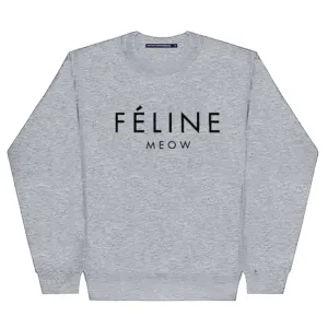 FELINE CREWNECK SWEATSHIRT