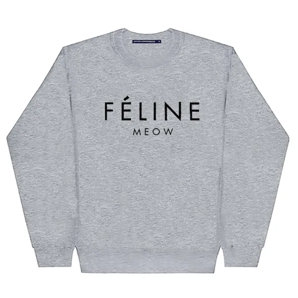 FELINE CREWNECK SWEATSHIRT