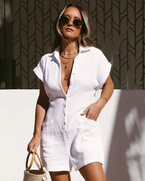 FINAL SALE: L*Space, Mika Romper, White