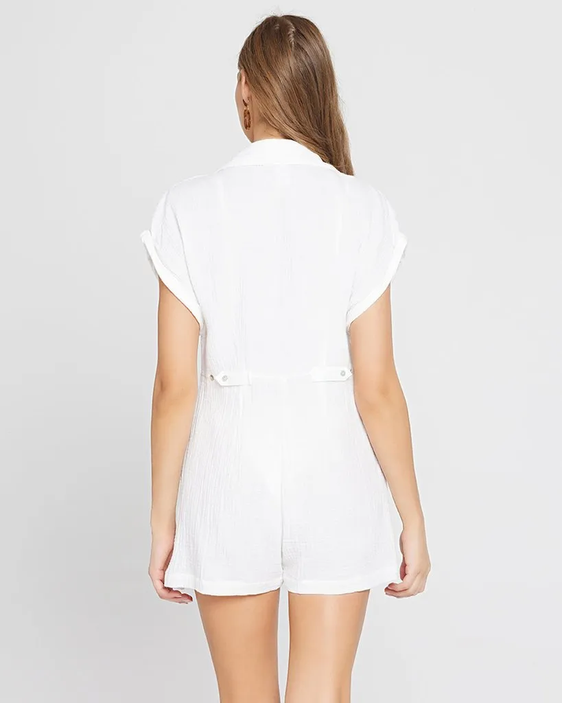 FINAL SALE: L*Space, Mika Romper, White