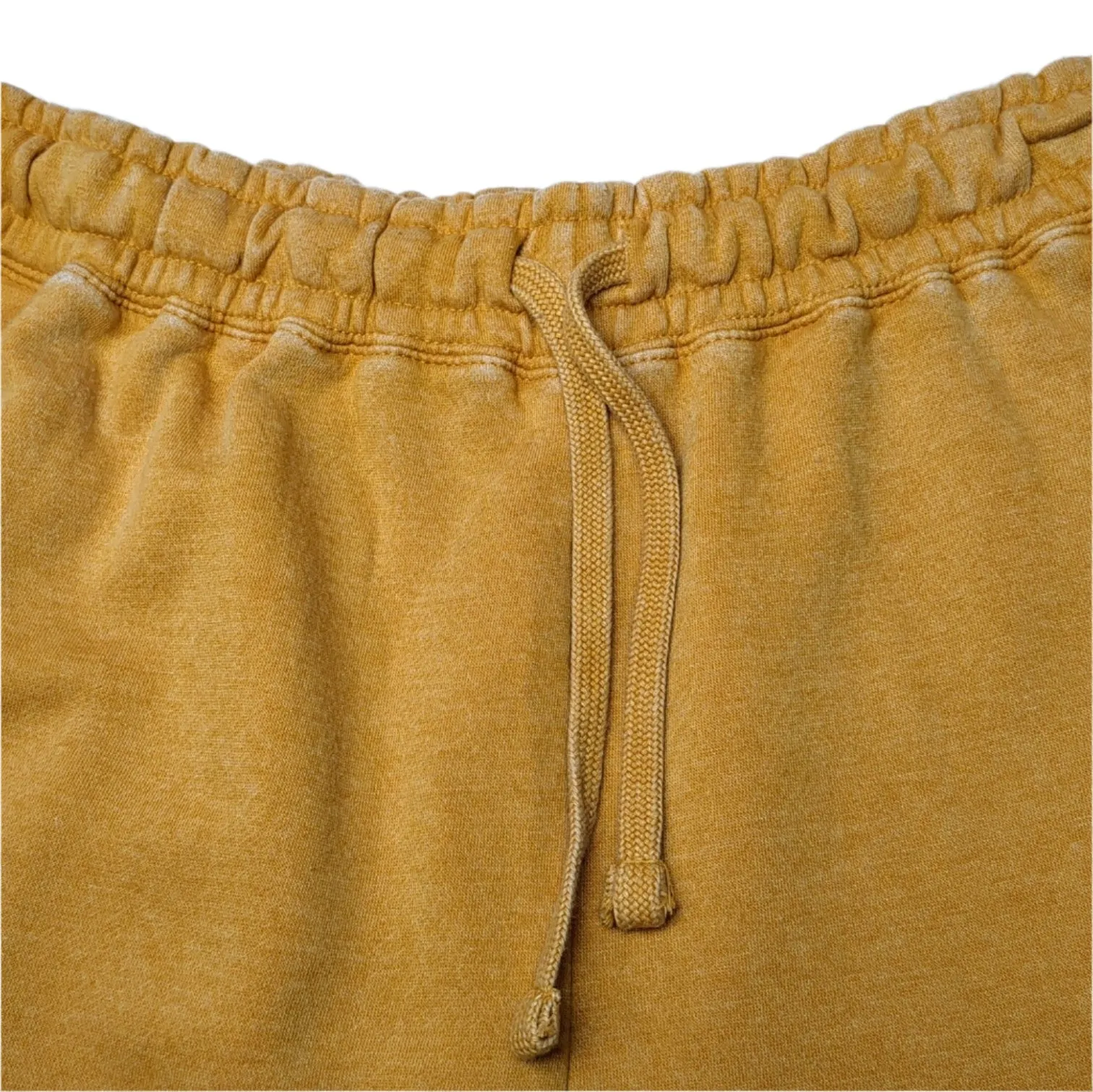 FLEECE LOUNGE SHORTS • MUSTARD