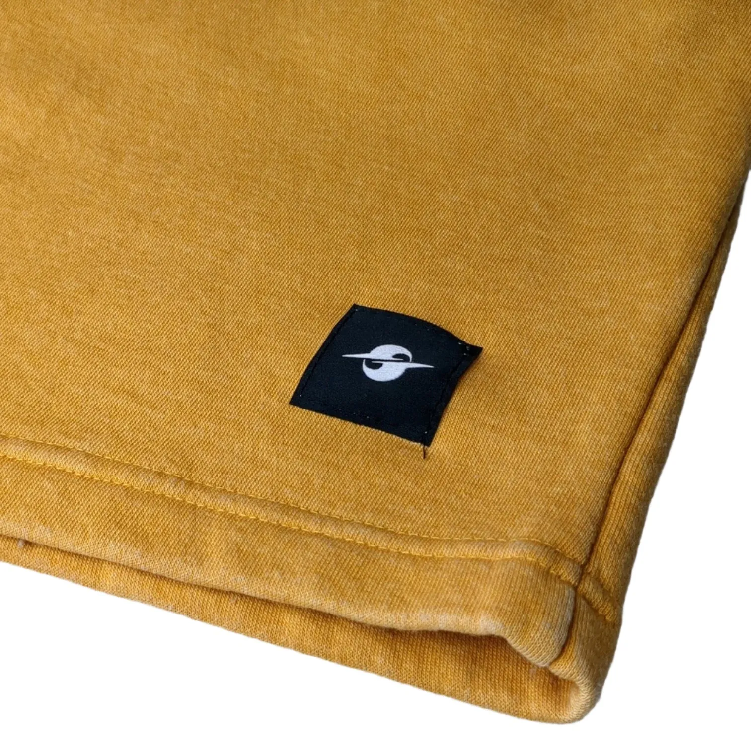 FLEECE LOUNGE SHORTS • MUSTARD