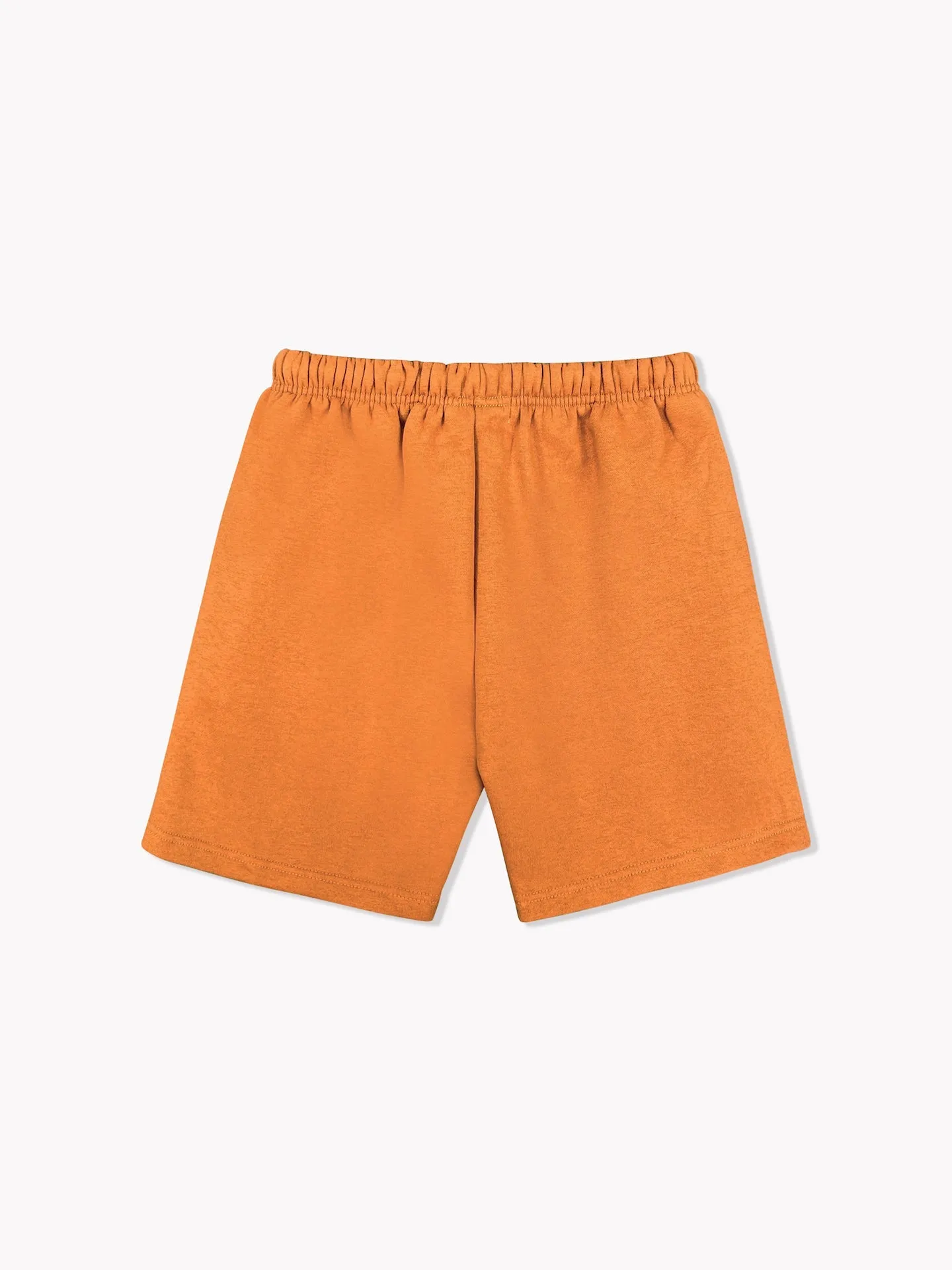 Fleece Sweat Shorts-Burnt Orange