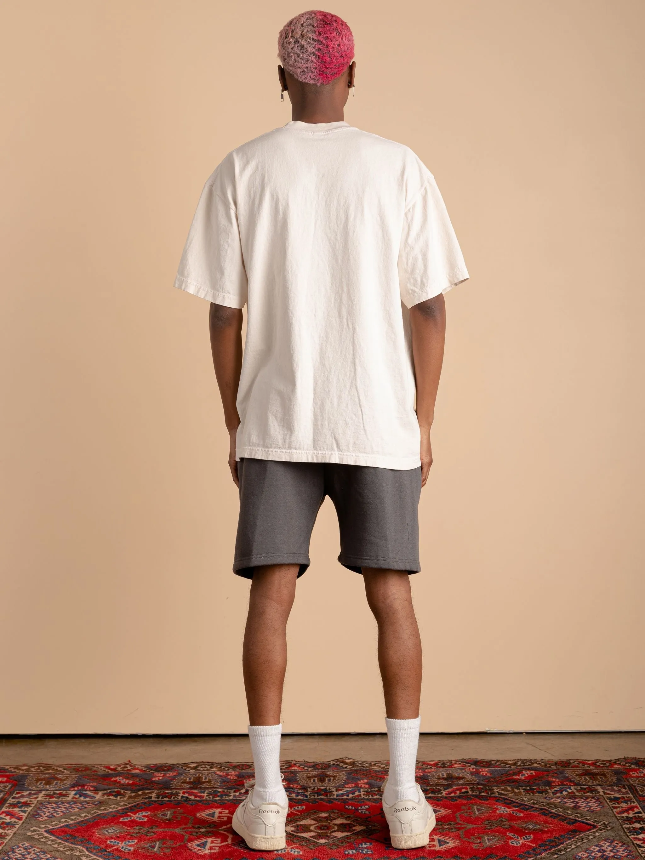 Fleece Sweat Shorts-Dark Grey