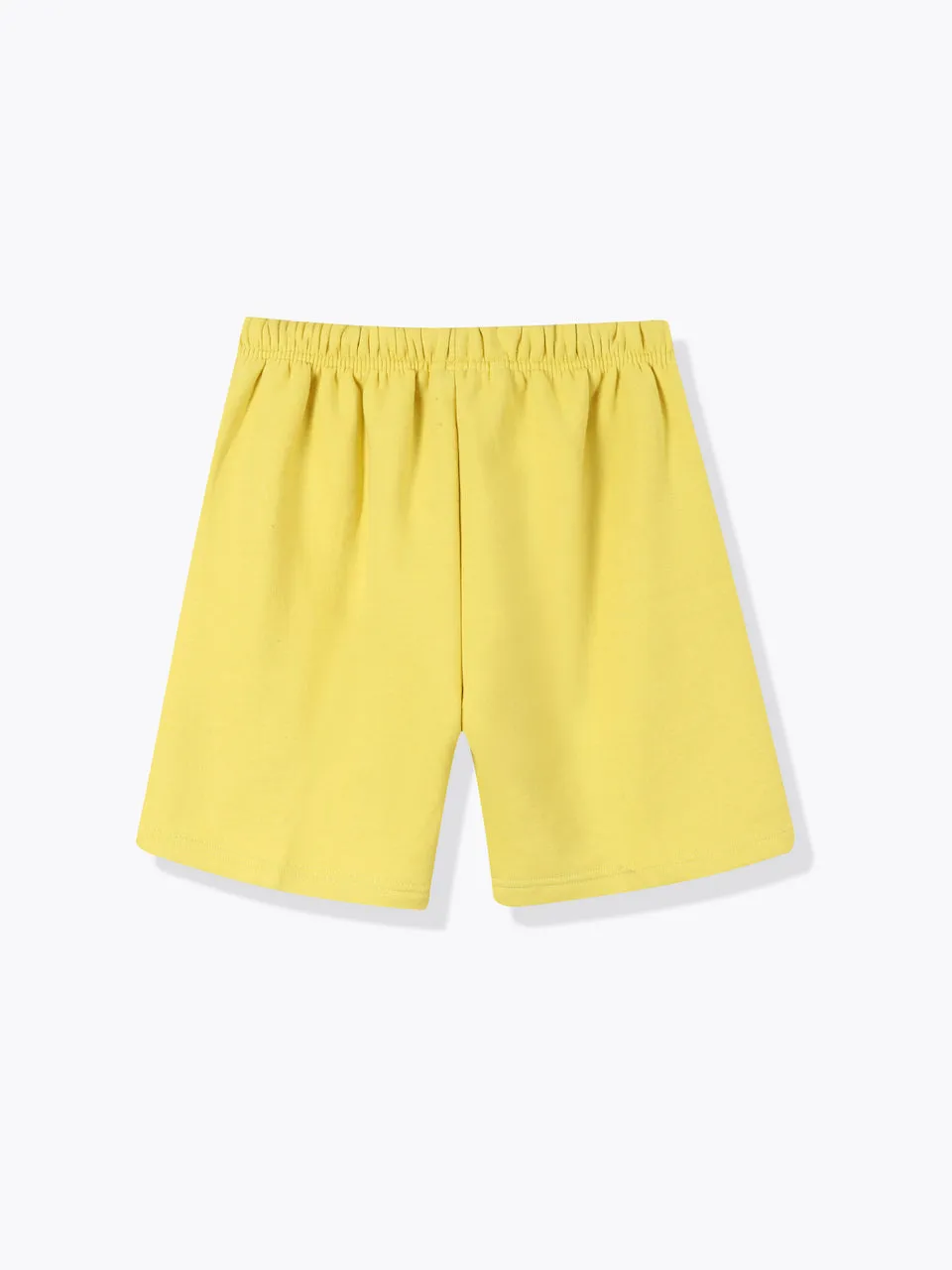 Fleece Sweat Shorts-Yellow