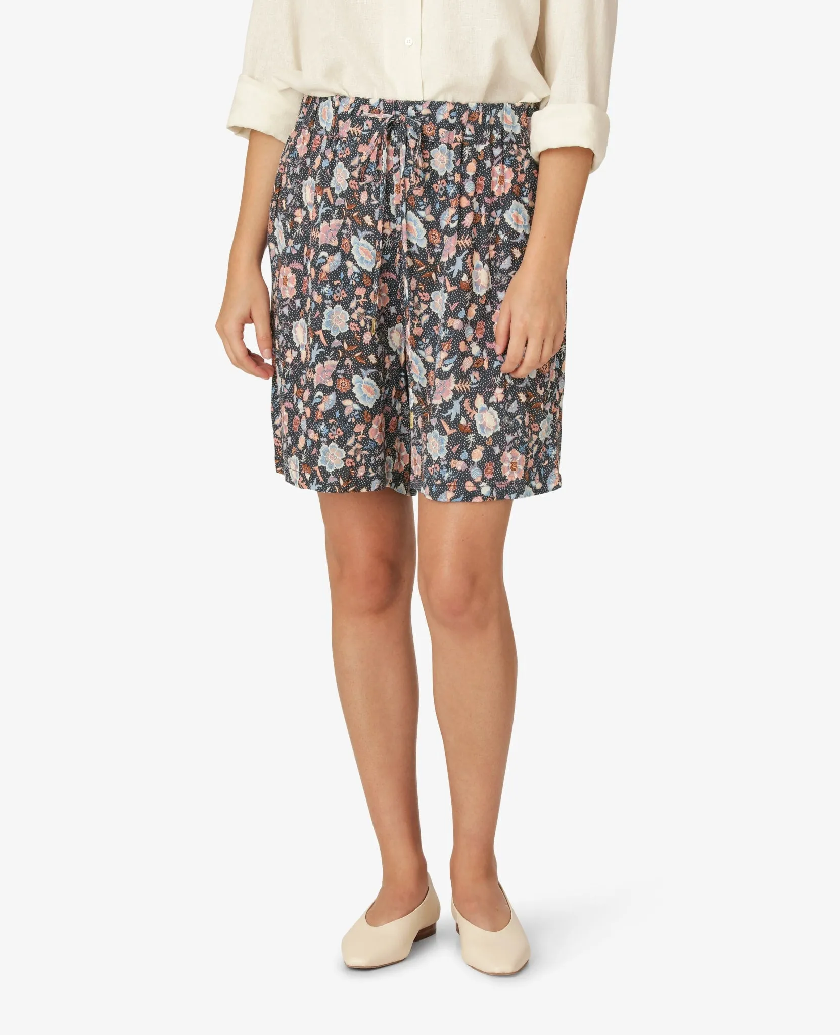 FLORAL MOSS SHORTS