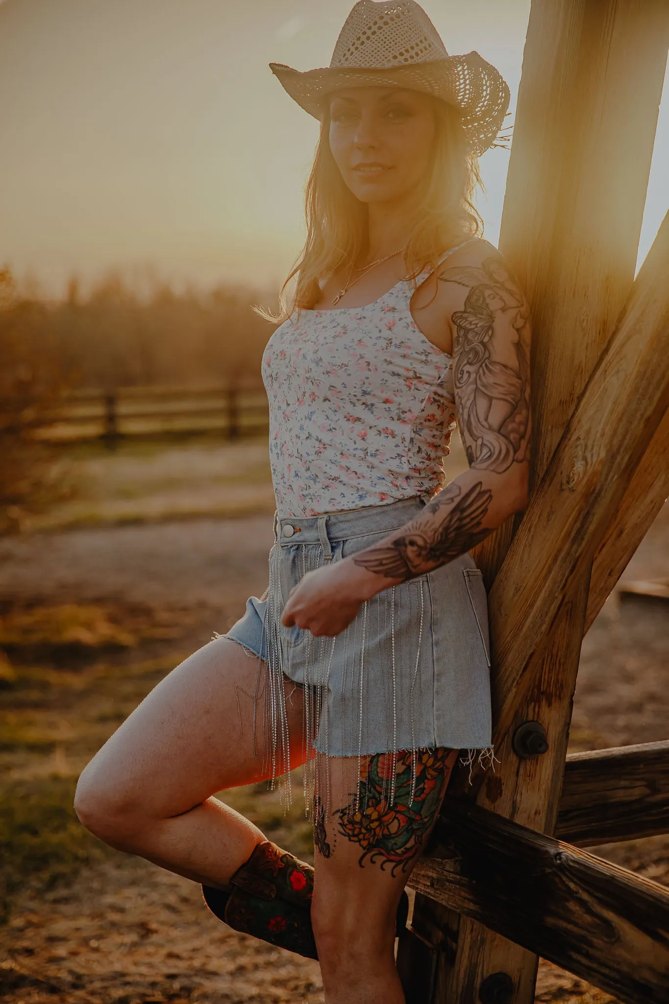 Floral Textured Square Neck Sleeveless Bodysuit