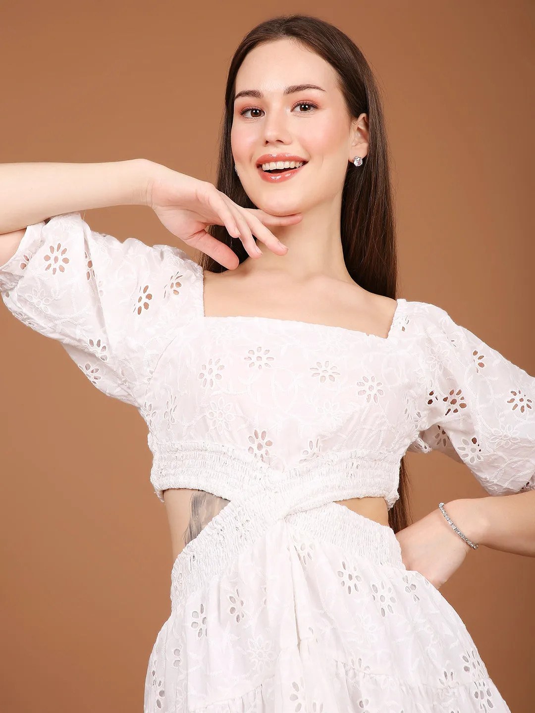 Florencia Eyelet Dress