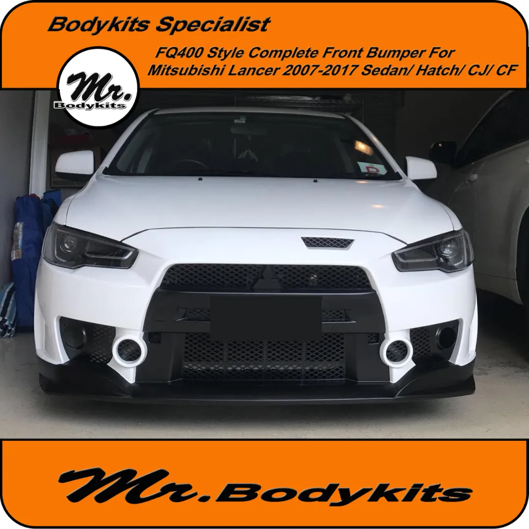 FQ400 Style Front Bumper Bar For Mitsubishi Lancer CJ CF Sedan/ Hatch 07-17 by Mr Bodykits