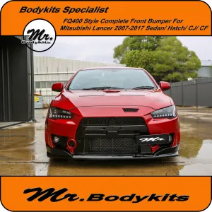 FQ400 Style Front Bumper Bar For Mitsubishi Lancer CJ CF Sedan/ Hatch 07-17 by Mr Bodykits