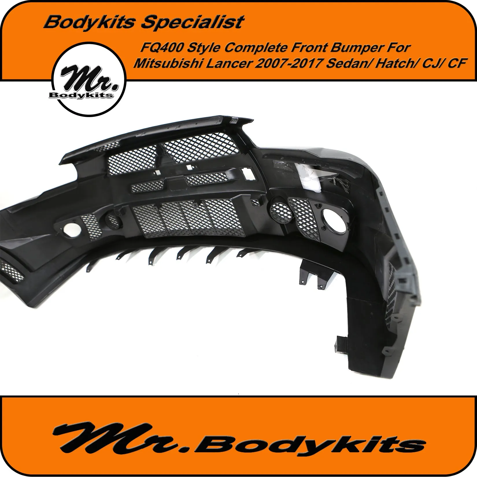 FQ400 Style Front Bumper Bar For Mitsubishi Lancer CJ CF Sedan/ Hatch 07-17 by Mr Bodykits