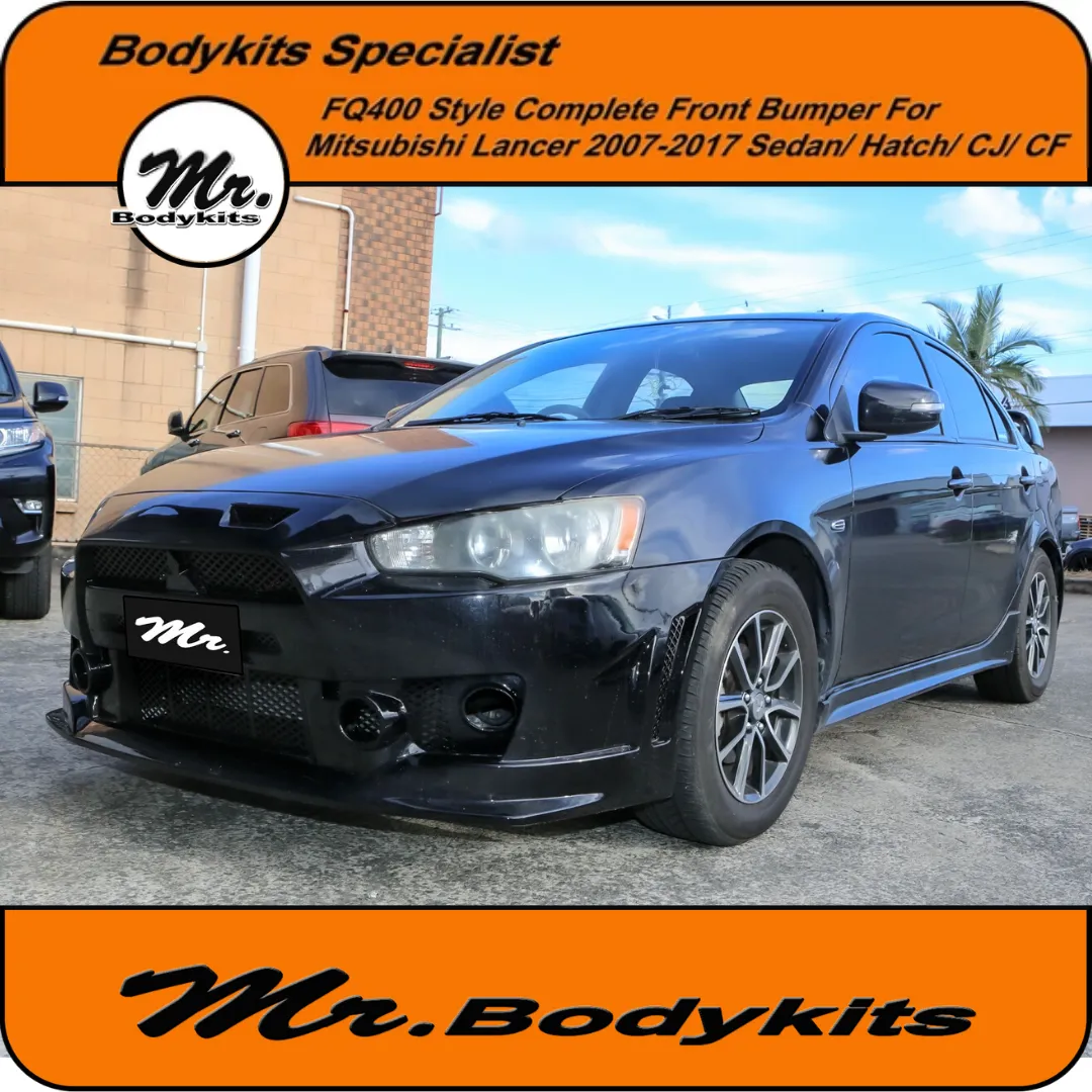 FQ400 Style Front Bumper Bar For Mitsubishi Lancer CJ CF Sedan/ Hatch 07-17 by Mr Bodykits