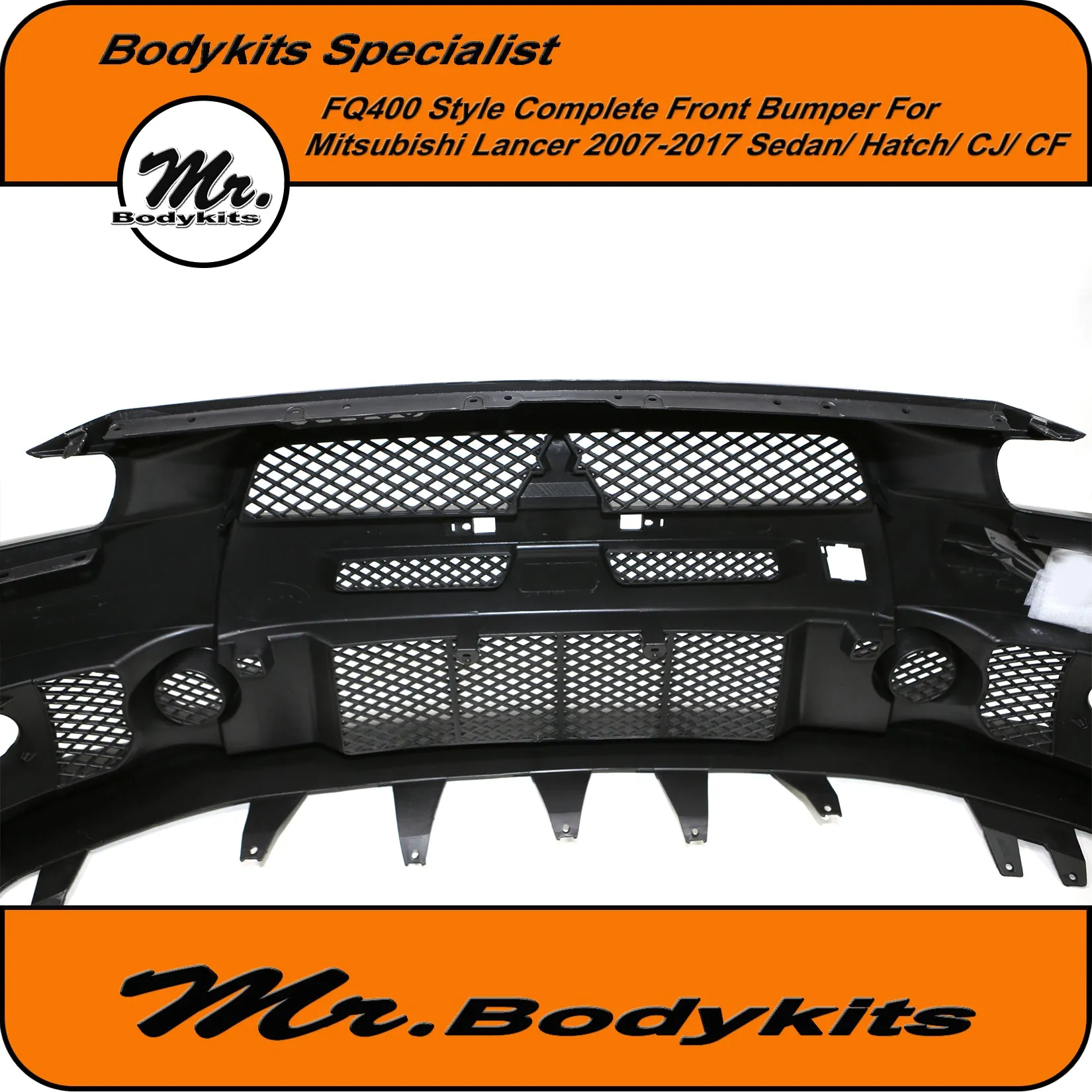FQ400 Style Front Bumper Bar For Mitsubishi Lancer CJ CF Sedan/ Hatch 07-17 by Mr Bodykits