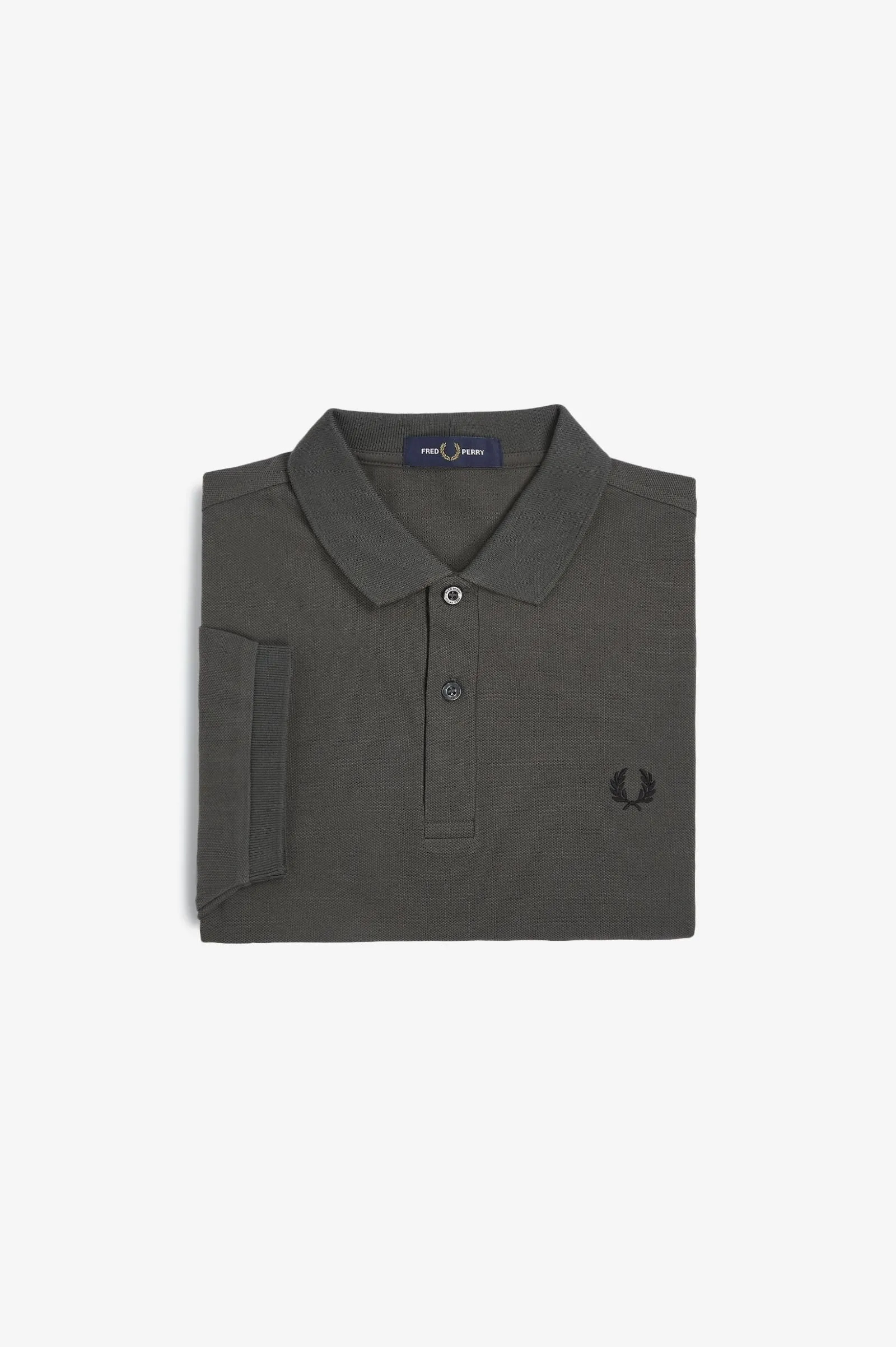 Fred Perry M6000 Plain Fred Perry Polo Shirt M35 Gunmetal