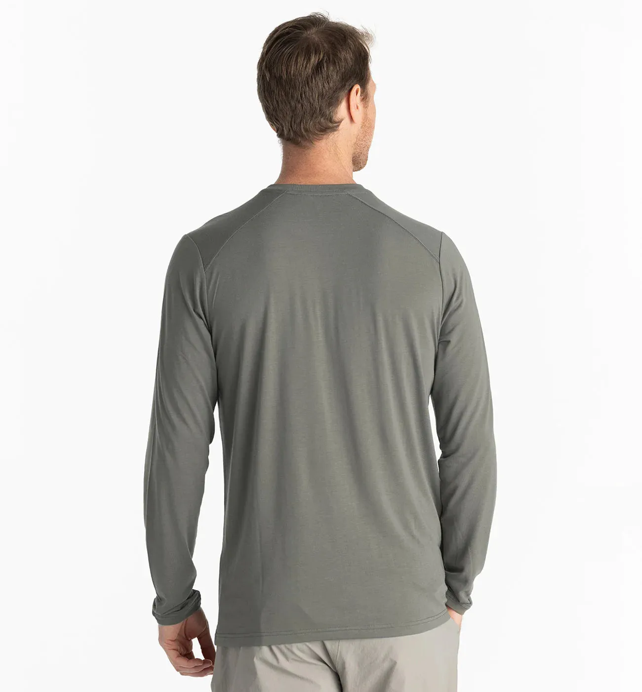 Free Fly Men's Bamboo Lightweight Long Sleeve in Fatigue