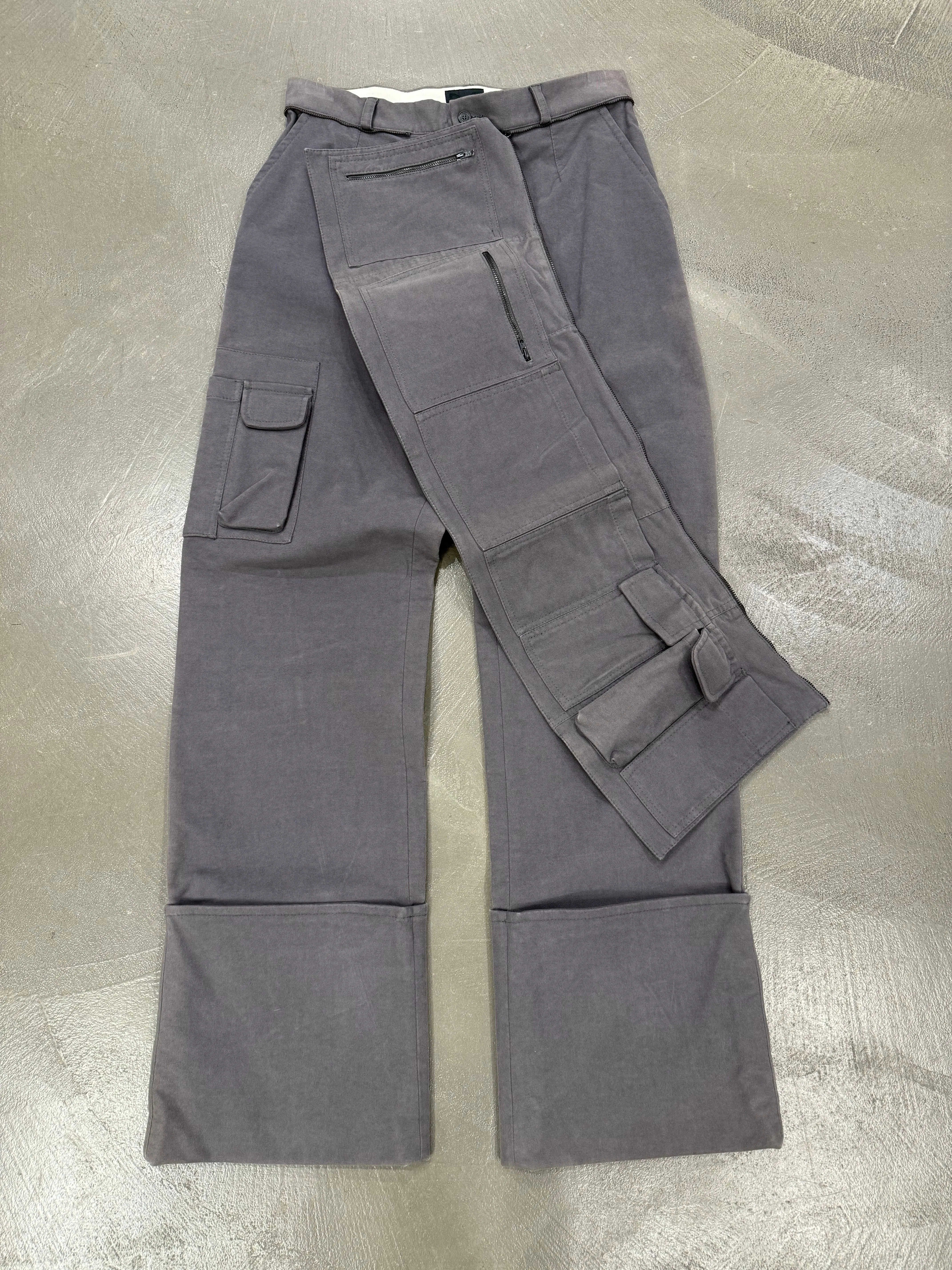F/W 2001 Dolce & Gabbana waist bag moleskin pants