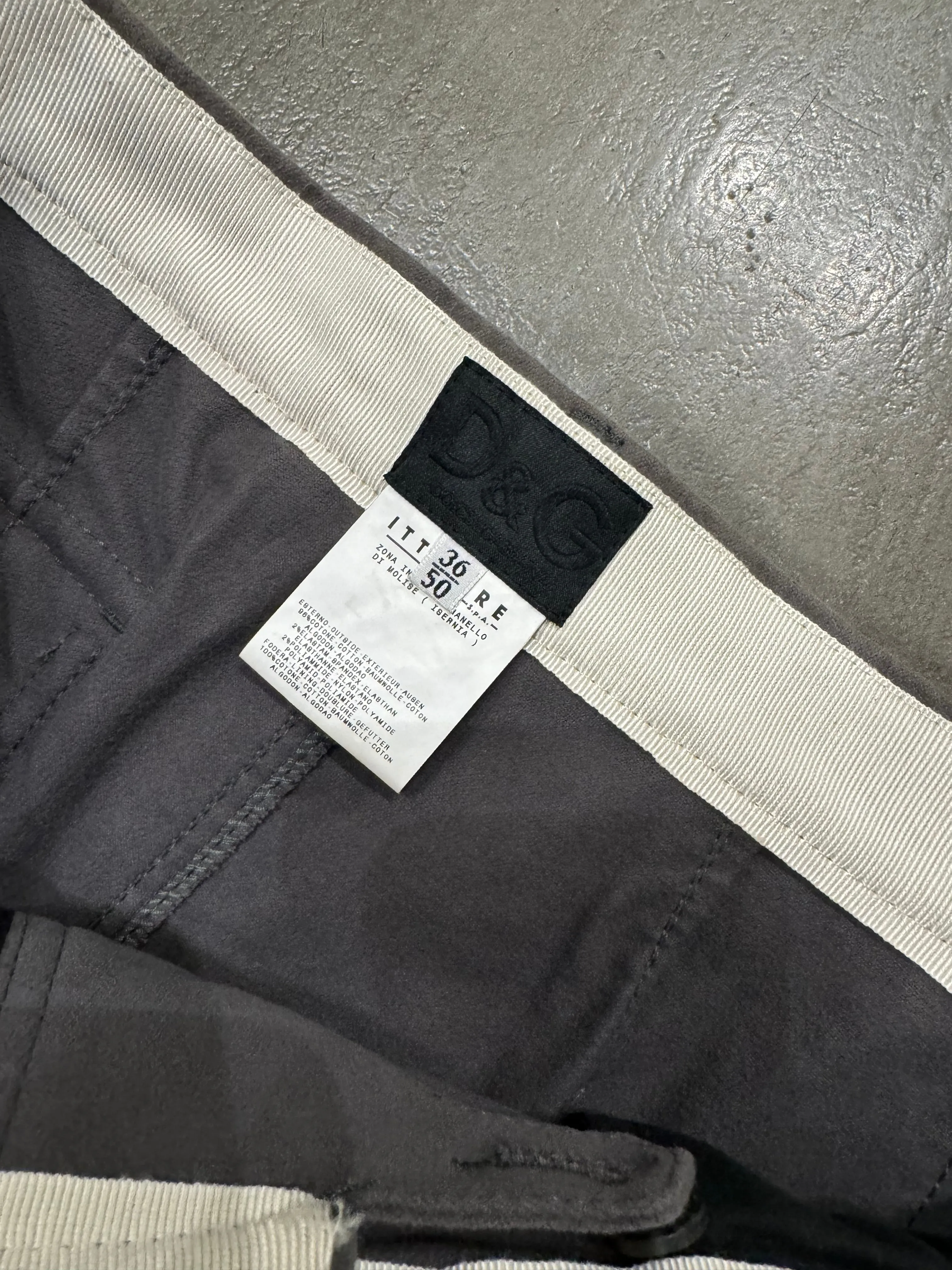 F/W 2001 Dolce & Gabbana waist bag moleskin pants