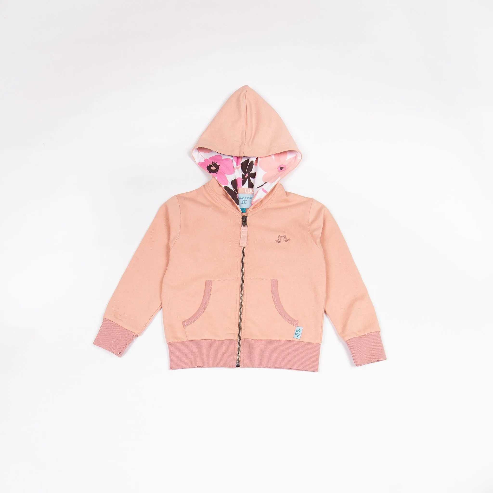 Girls Pink Jersey Lounge Hoodie