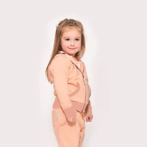 Girls Pink Jersey Lounge Hoodie