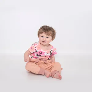 Girls Pink Jersey Lounge Tee
