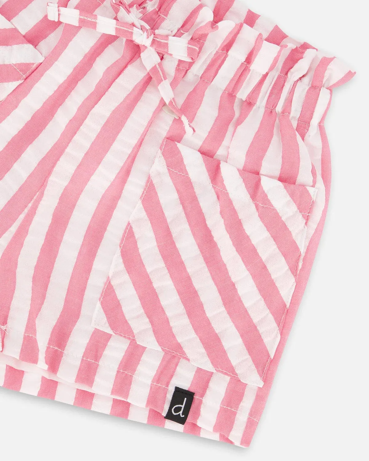 Girls Stripes Bubble Shorts