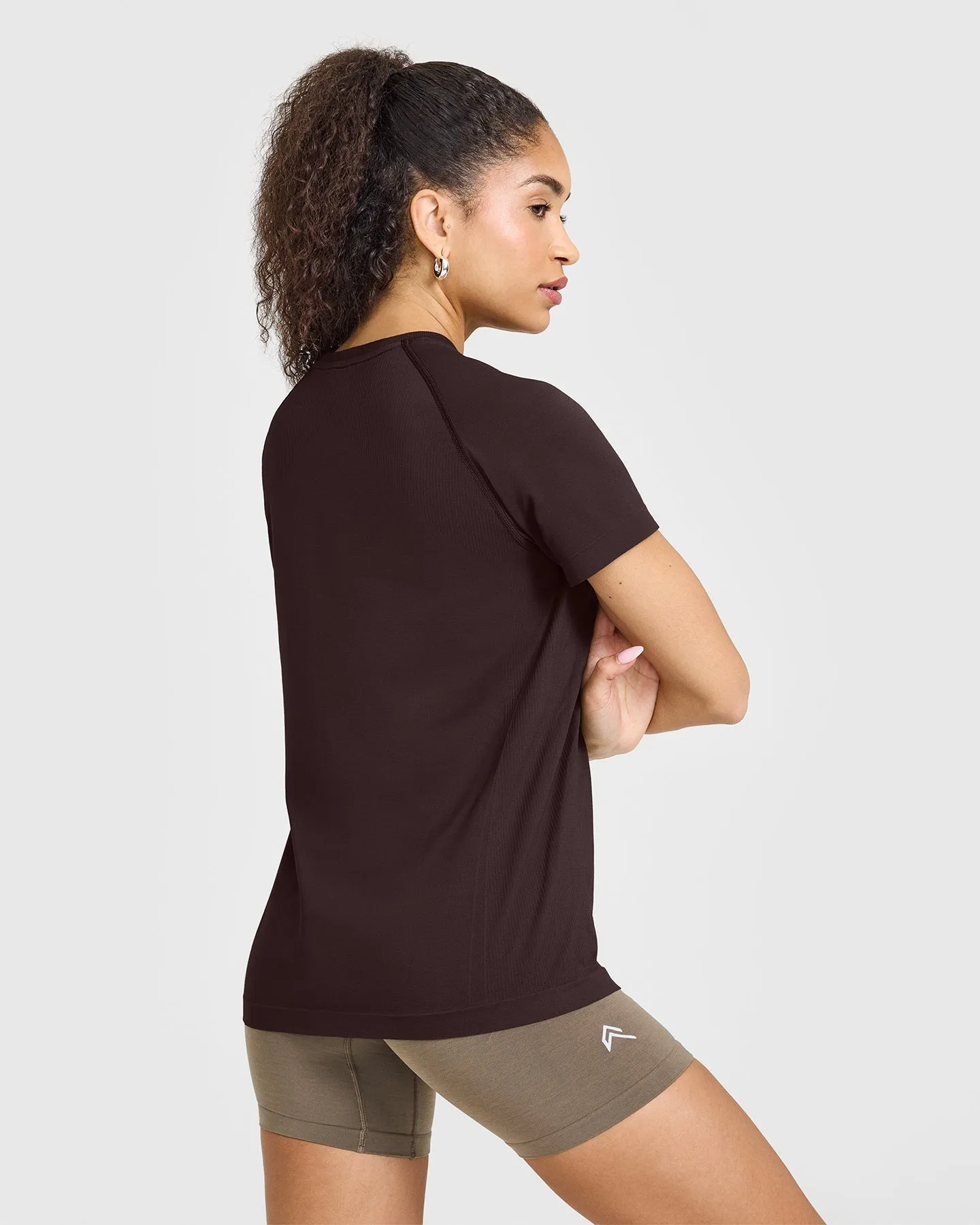 Go To Seamless Loose Top | Plum Brown