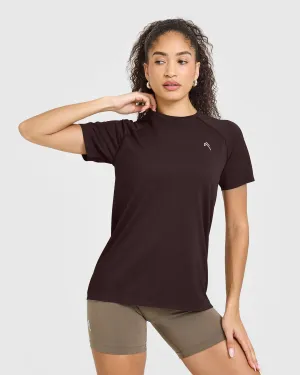 Go To Seamless Loose Top | Plum Brown