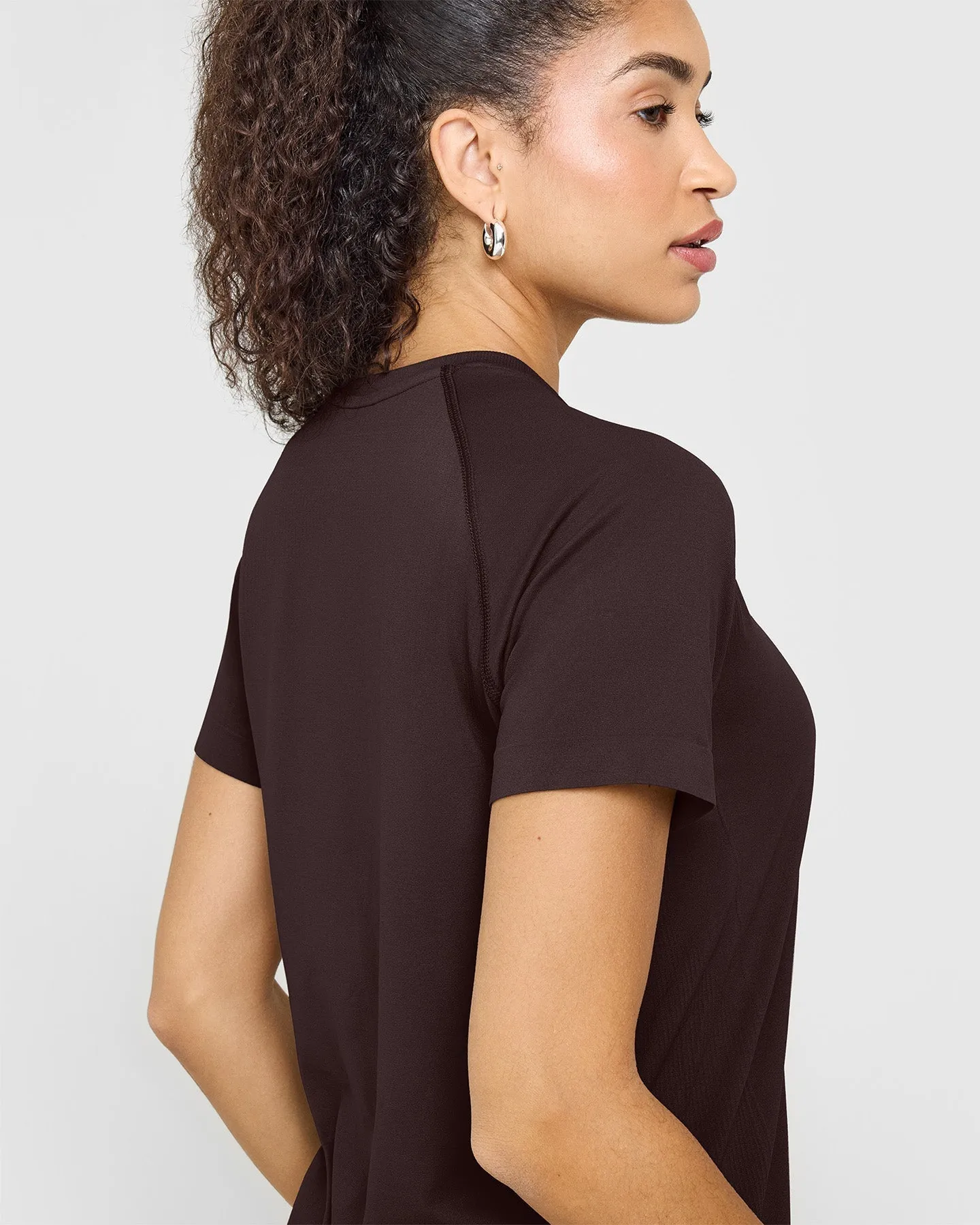 Go To Seamless Loose Top | Plum Brown