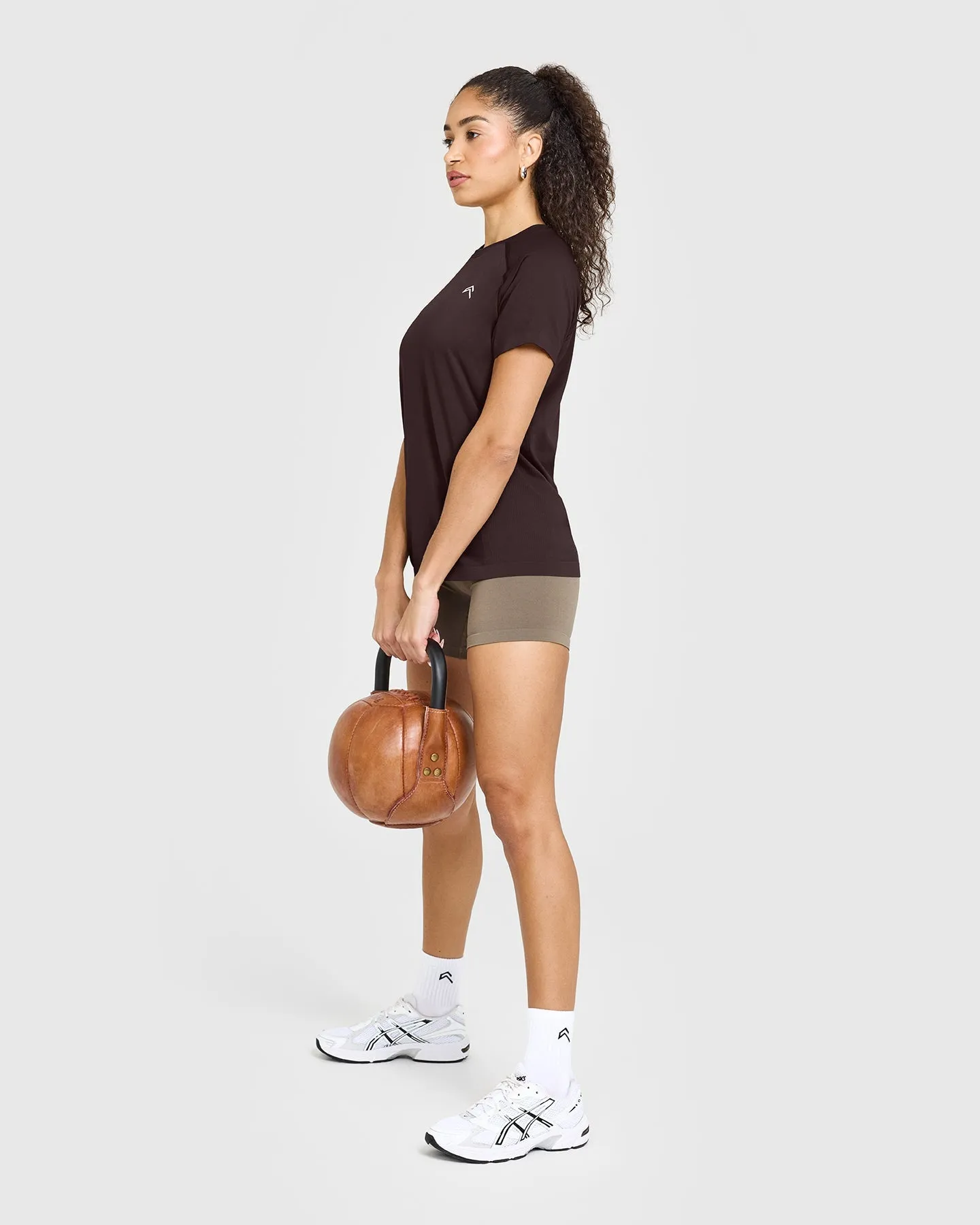 Go To Seamless Loose Top | Plum Brown