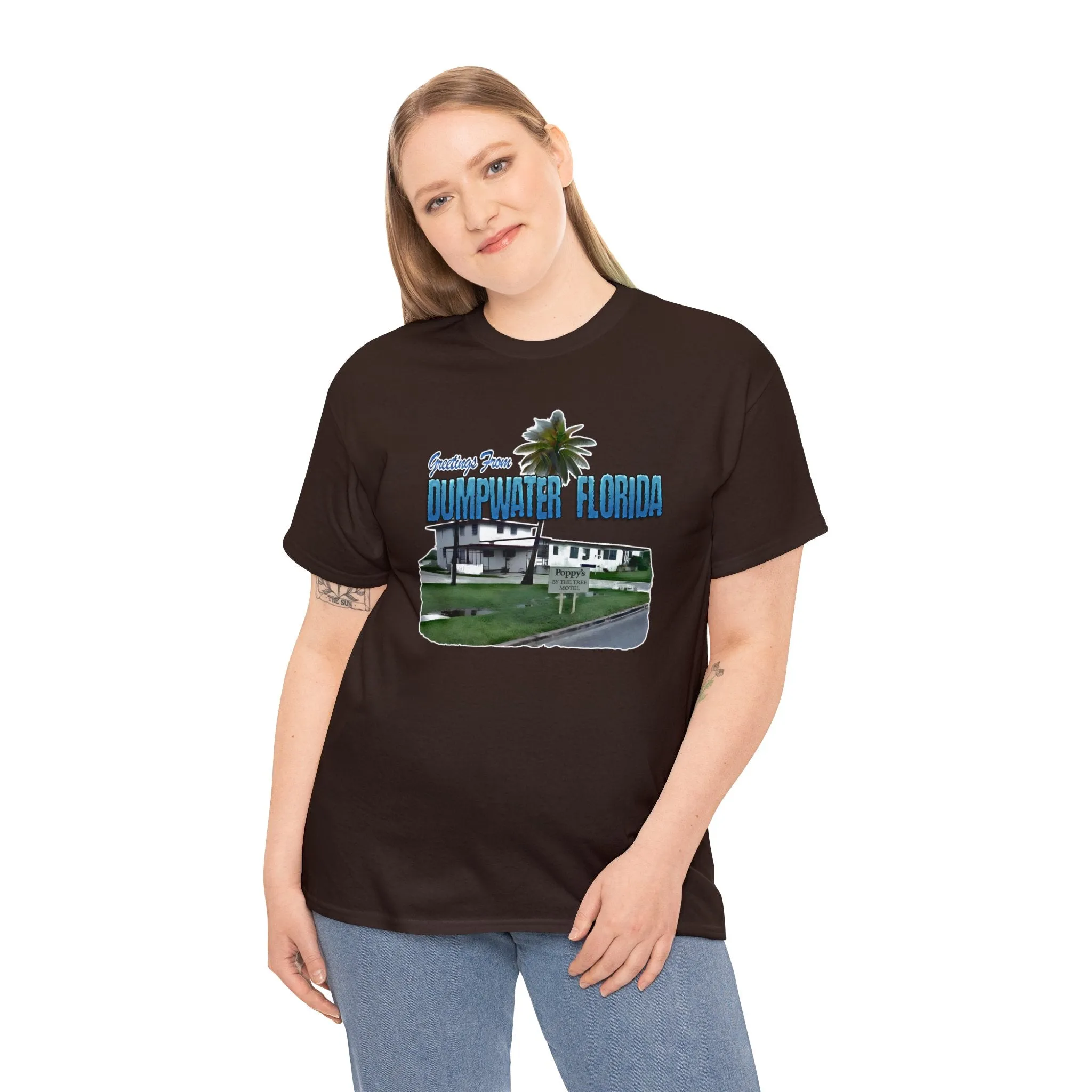 Greetings From Dumpwater Florida - Unisex Heavy Cotton Tee