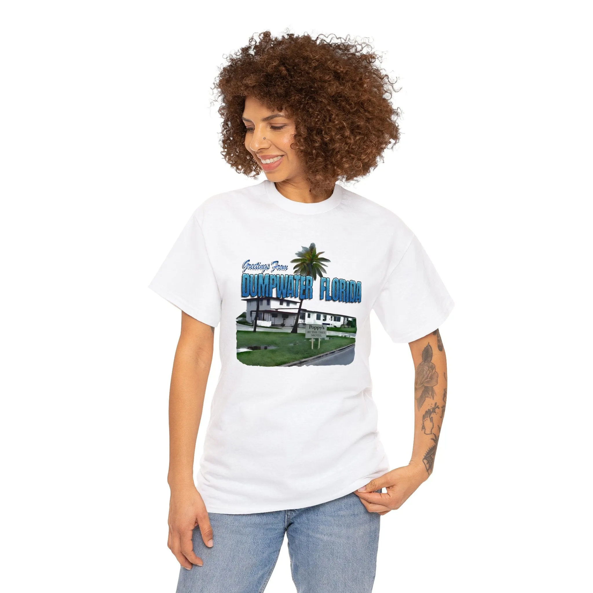 Greetings From Dumpwater Florida - Unisex Heavy Cotton Tee