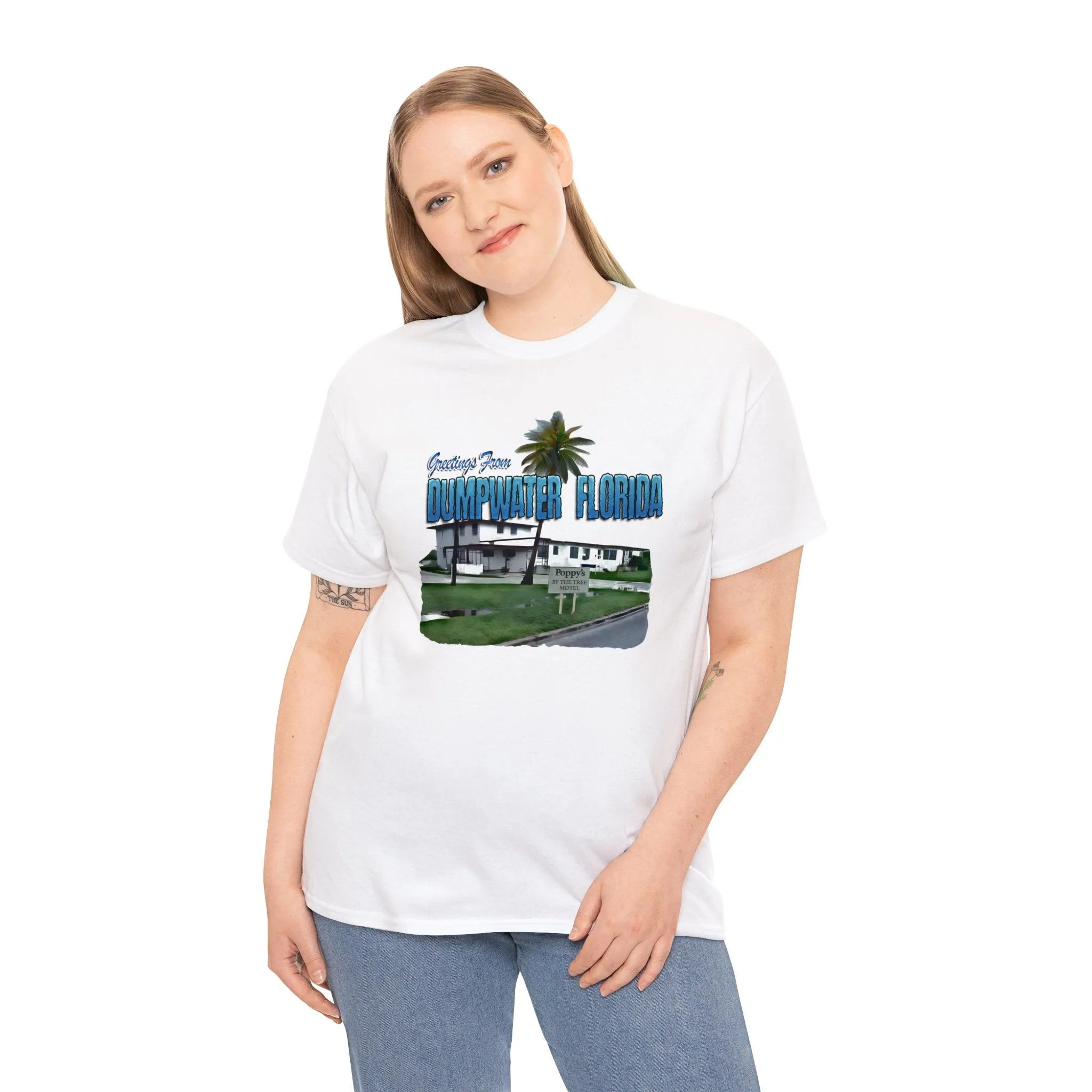 Greetings From Dumpwater Florida - Unisex Heavy Cotton Tee