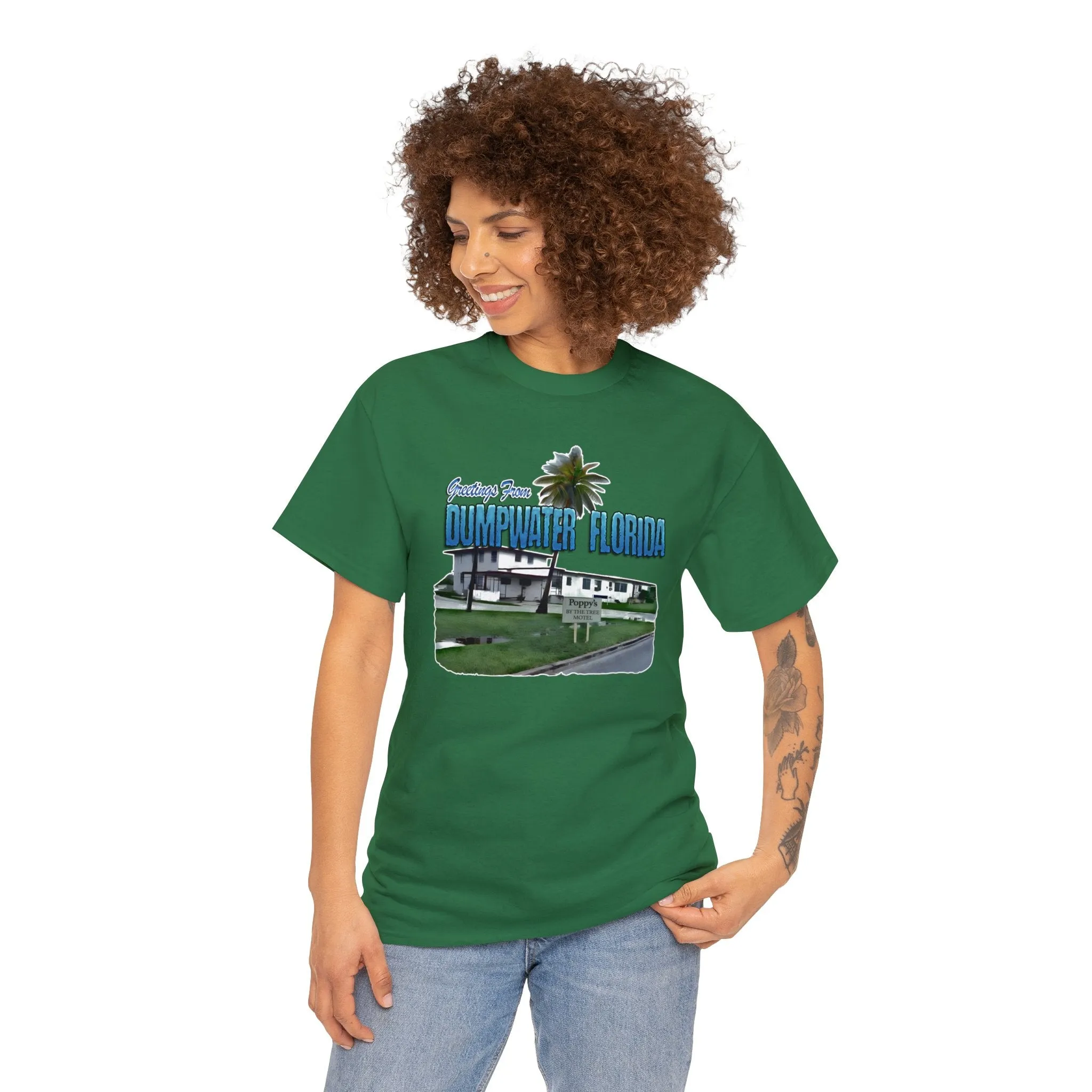 Greetings From Dumpwater Florida - Unisex Heavy Cotton Tee
