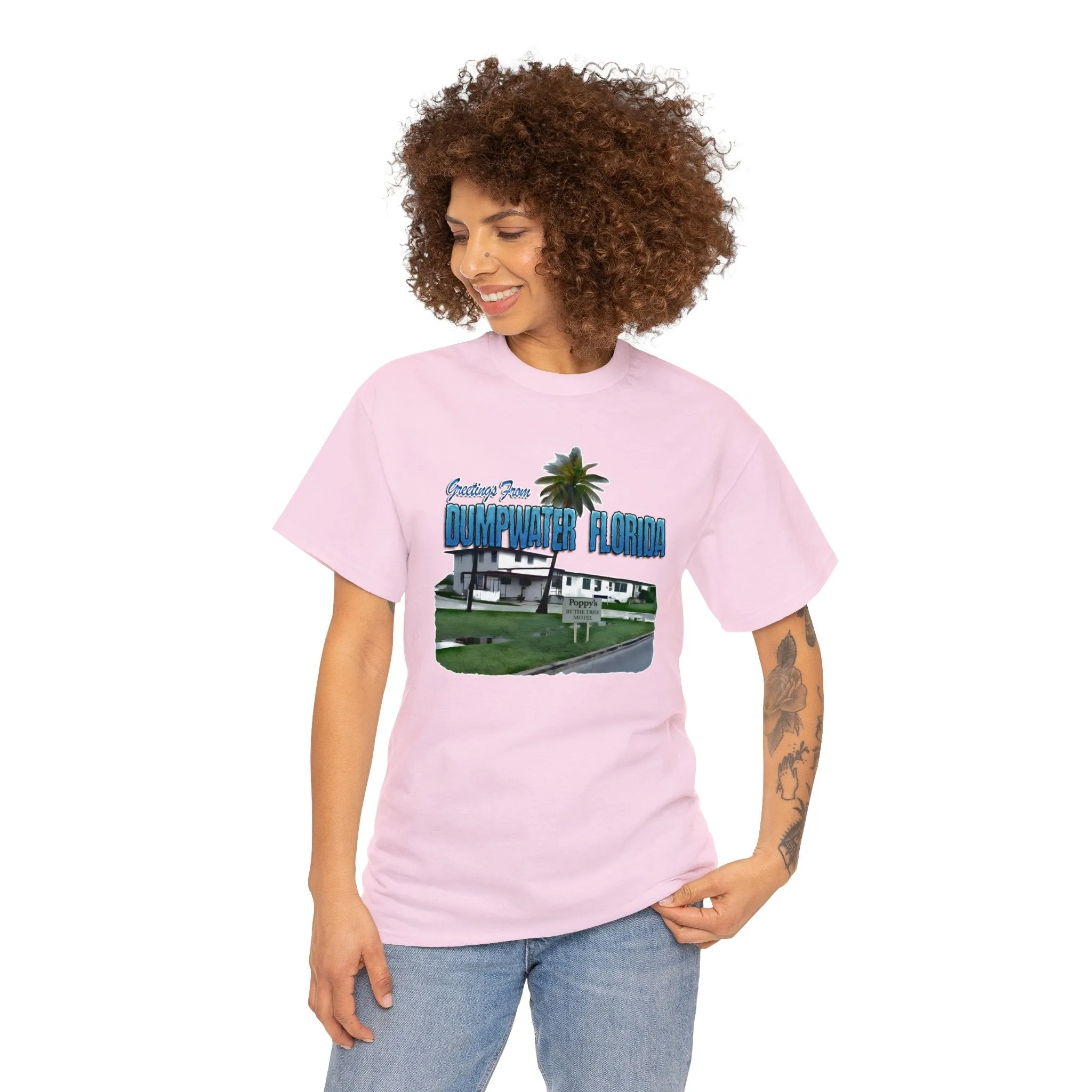 Greetings From Dumpwater Florida - Unisex Heavy Cotton Tee
