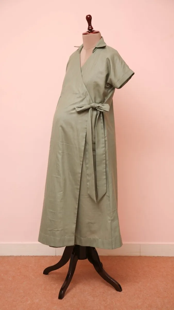 Guava garden wrap dress|Maternity|Fruitful journey|All us women