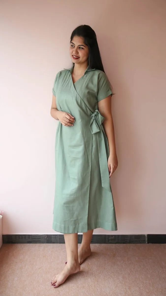 Guava garden wrap dress|Maternity|Fruitful journey|All us women
