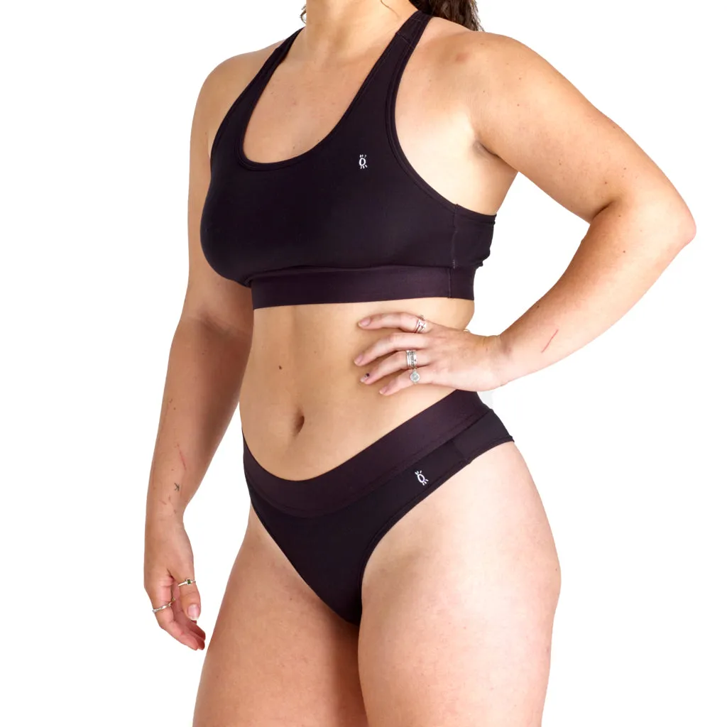 Halo Lounge Briefs in Jet Black