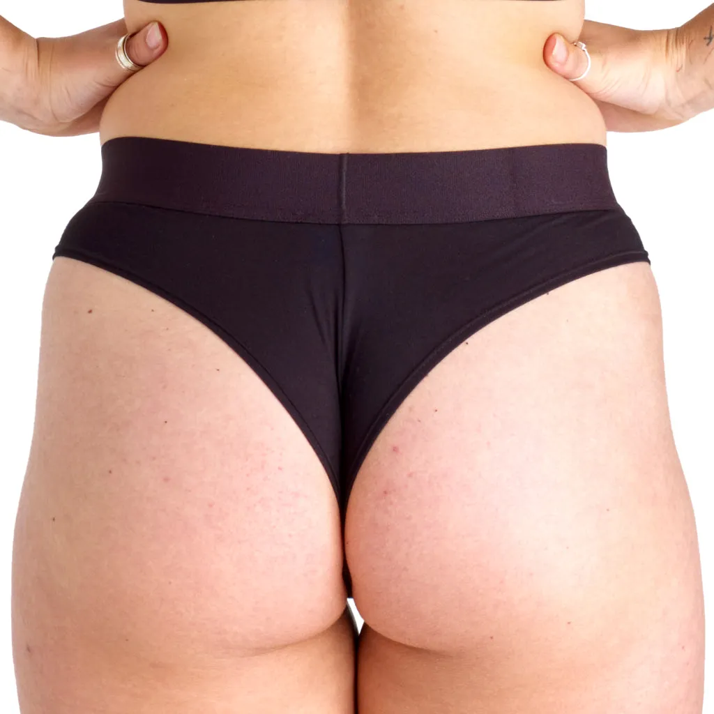 Halo Lounge Briefs in Jet Black