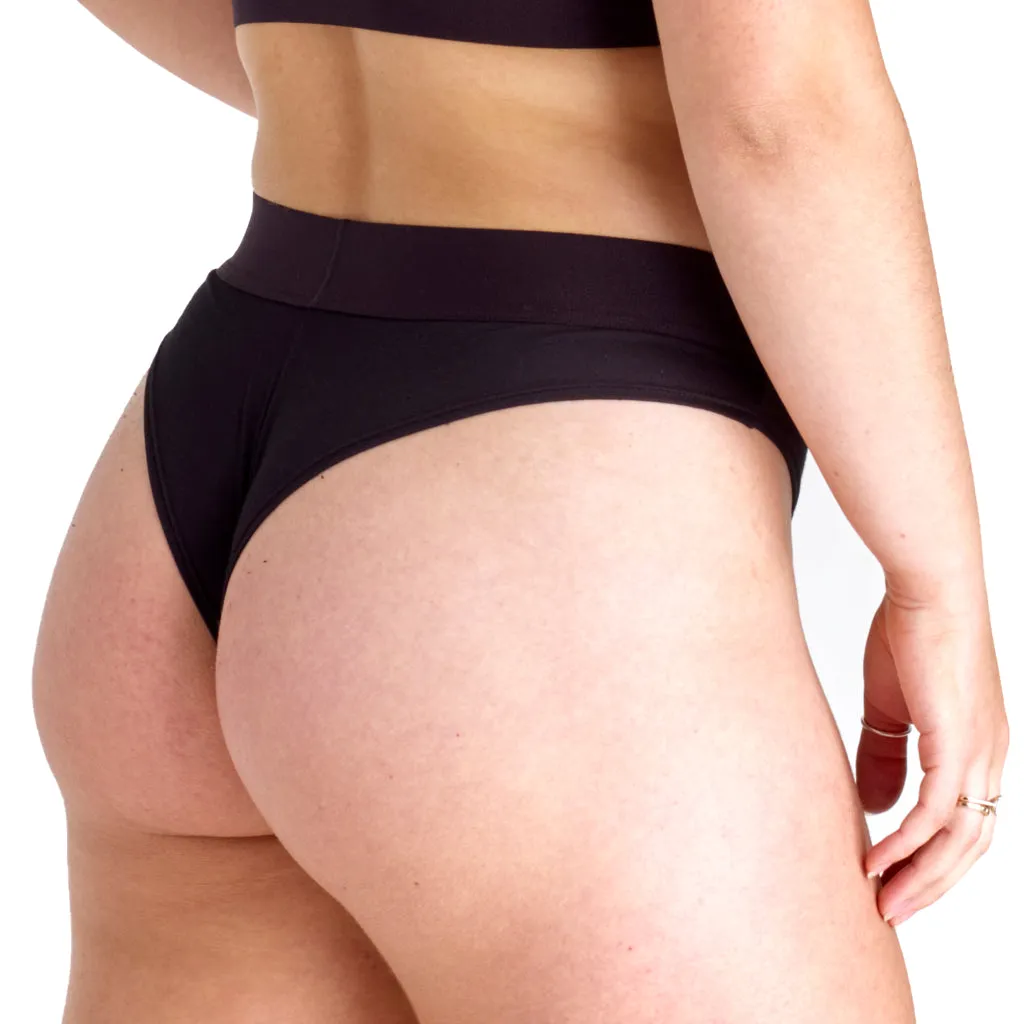 Halo Lounge Briefs in Jet Black