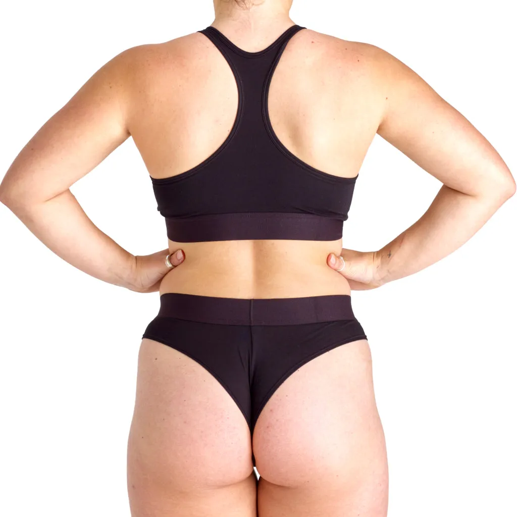 Halo Lounge Briefs in Jet Black