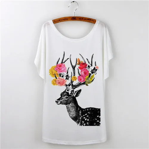 Harajuku Cat t-shirt Women Tee Shirt Femme Summer Casual Animal Cartoon print short sleeve Loose Ladies tops t shirt White