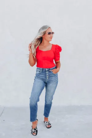 Hello Gorgeous Bodysuit - Red