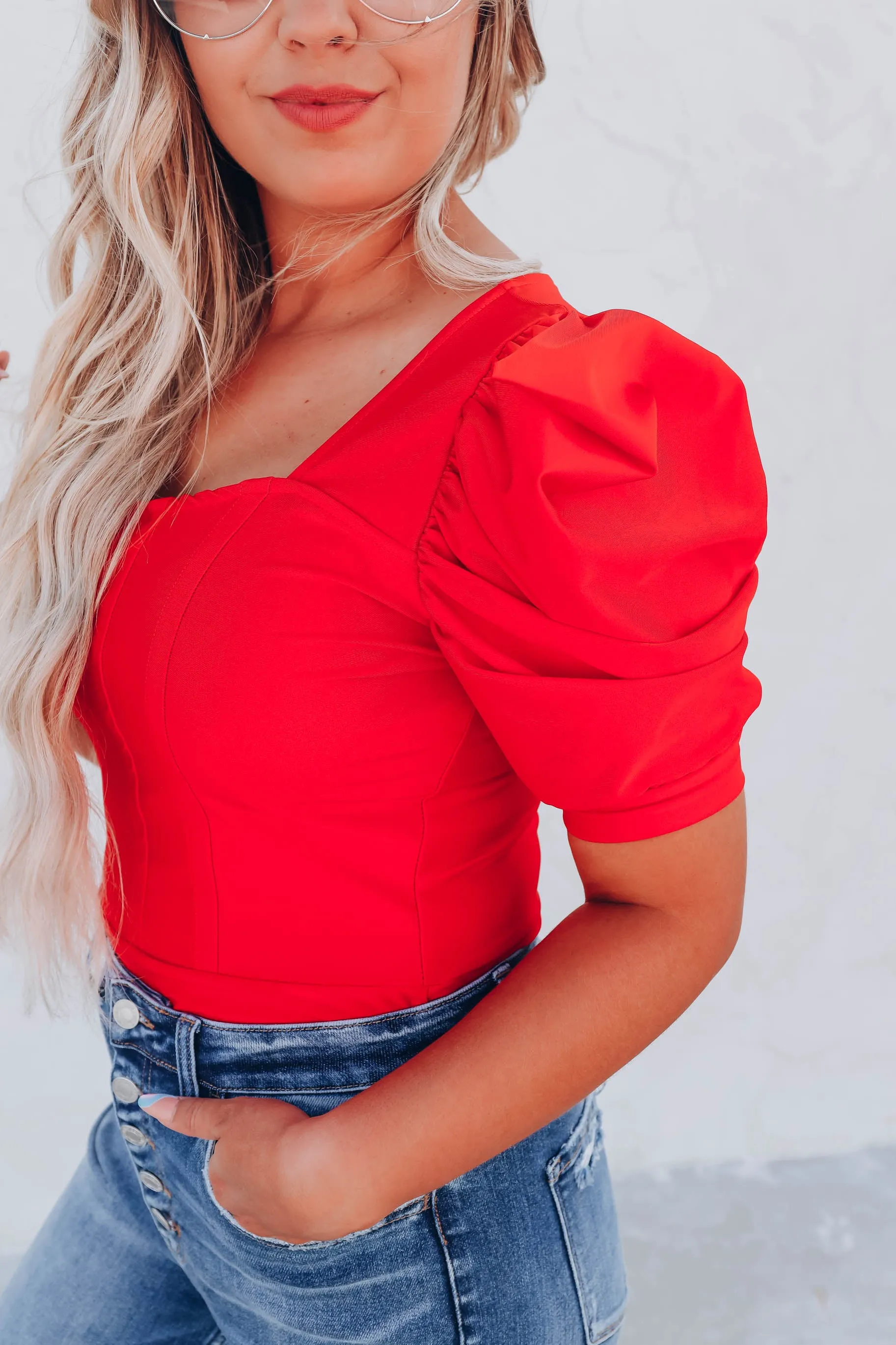 Hello Gorgeous Bodysuit - Red