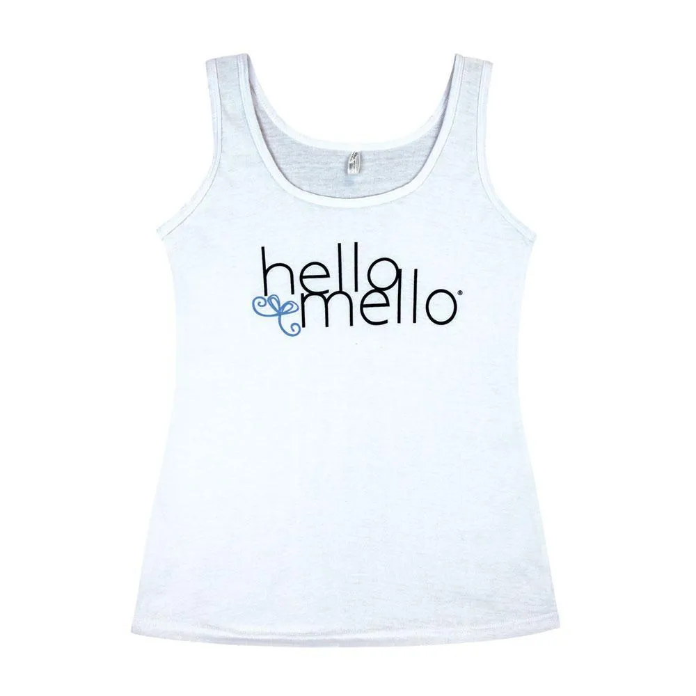 HELLO MELLO WHITE LOUNGE WEAR TANK