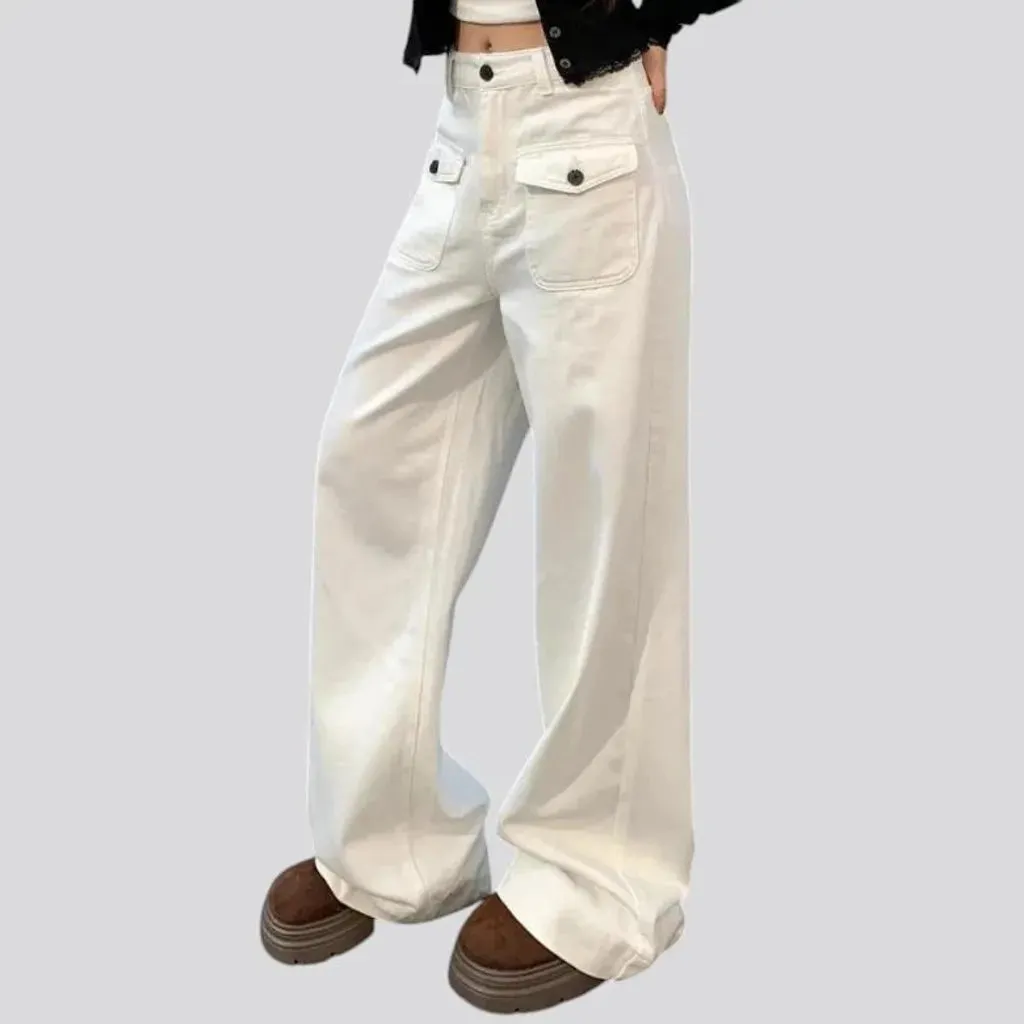 High fashion women's denim pants