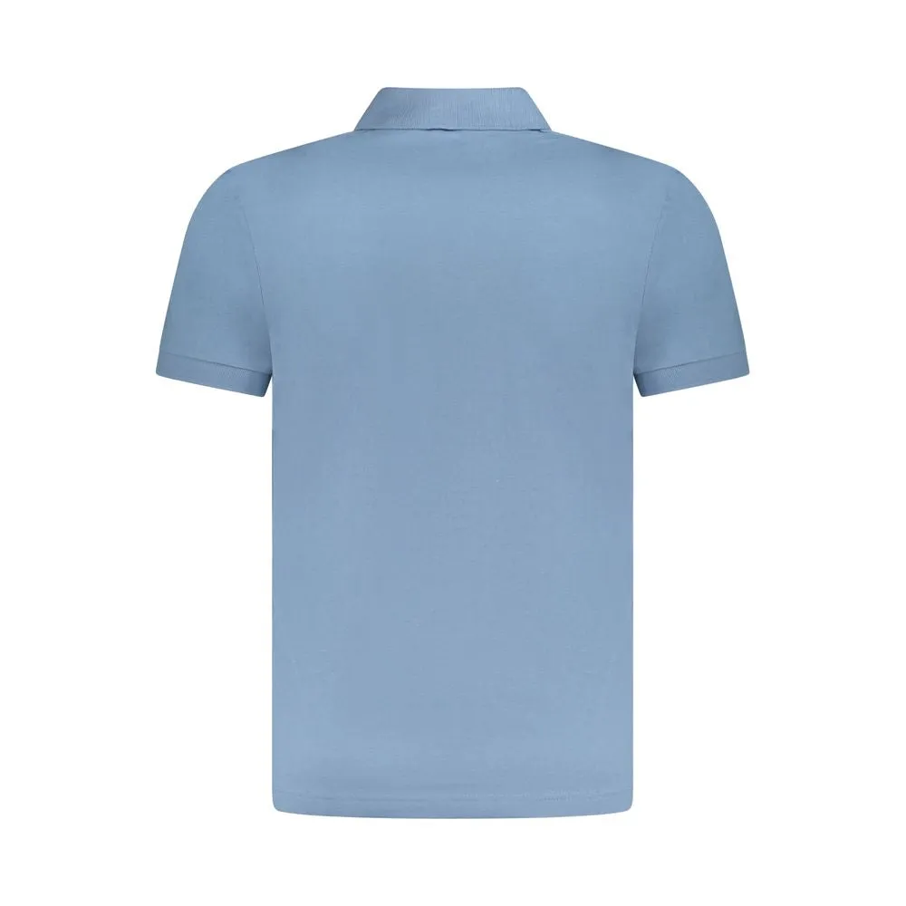 Hugo Boss Light Blue Cotton Men Polo Shirt