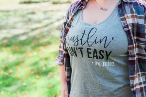 Hustlin Ain't Easy #smallshopboss Tank or Tee